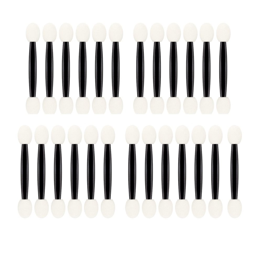 Worparsen Eyeshadow Stick Applicator Soft Wide Application Mini Good Sanitation Double-Head Eye Shadow Brush Compatible with Makeup