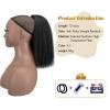 12Inch Yaki Straight Drawstring Ponytail for Black Women Synthetic Thick Kinky Straight Pony Tail Shoulder Length Black Ponytail Extension for Daily Party Use view 3