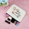 Bike Lovers Gift for Women Friend Makeup Bag Cycling Gift for Girl Daughter Cosmetic Bag Bicycle Presents for Bike Lover Rider Riding Presents for New Driver Birthday Christmas Travel Cosmetic Pouch view 4