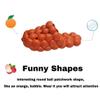 Massage Bubble Slides Slippers for Women Men, Funny Lychee Non-Slip Spa Slippers, Gym House Slippers Shower Bedroom Slippers, Thick Sole Spa Slides Slippers (Orange,8,9,Men,6,7) view 4