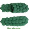 Massage Bubble Slides Slippers for Women Men, Funny Lychee Non-Slip Spa Slippers, Gym House Slippers Shower Bedroom Slippers, Thick Sole Spa Slides Slippers (Green,9.5,10,Men,7.5,8) view 4