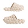 Massage Bubble Slides Slippers for Women Men, Funny Lychee Non-Slip Spa Slippers, Gym House Slippers Shower Bedroom Slippers, Thick Sole Spa Slides Slippers (Beige,10.5,11.5,Men,8.5,9.5) view 1