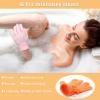 Bath Gloves,16 Pcs Exfoliating Bath Gloves,Body Scrub Gloves with Hanging Loop for Beauty Spa Massage Skin Shower Body Scrubber-8 Colors view 4