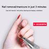 Electric Nail Drill Machine,Professional Rechargeable 35000 rpm Nail Drill, Portable Acrylic Gel Grinder Tools with 6 Bits and Sanding Bands,Manicure Pedicure Polishing Shape Tools White view 3