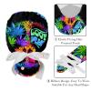 2 Pack Cannabis Leaves Heart and Sun Adjustable Working Cap with Button and Sweatband, Women Ponytail Pouch Tie Back Hats view 4