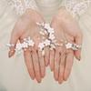 EASEDAILY Flower Bridal Hair Pins Silver Crystal Bride Wedding Hair Pieces Pearl Hair Accessories for Women and Brides (Pack of 3) view 3