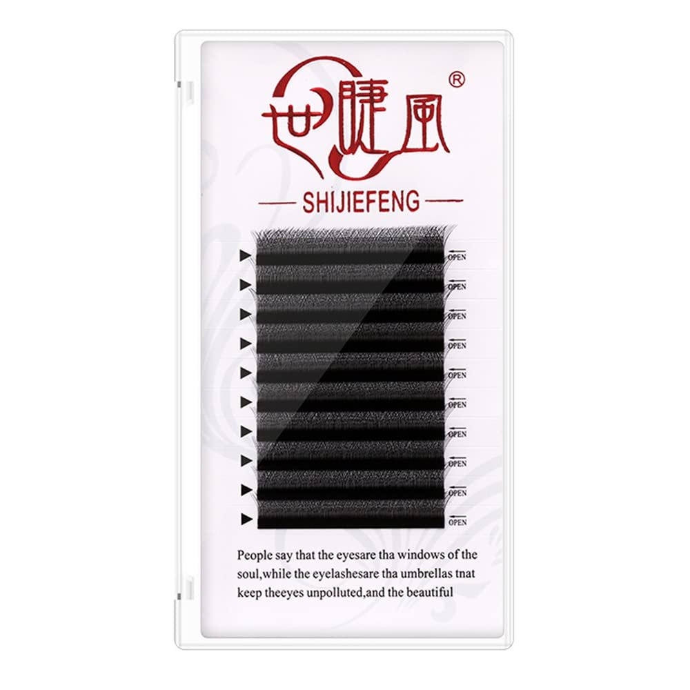 3d Clover False Eyelashes Curling Lashes Extension B/C Curling 8-12mm Eyelash Extension Supplies W-Shaped Eyelash 3D Self-Grafting Automatic Blooming Lashes (8mm, Clover-C-0.05)