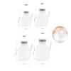 2pcs Empty Cosmetic Containers for Toiletries, Frosted Bath Salts Jars with Cork & Spoon, Plastic Travel Bottles Jars for Powder Sugar Bowl, Body Scrub Storage Canisters Pots (500ml/17oz) view 4