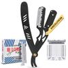 BEAUTICONE Straight Razors for Men, Straight Edge Razor, 100 Single Edge Blades, Stainless Steel, Barber Razor for Men's Shaving, Barber Shaving Knife, Swinglock view 1