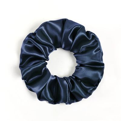 DISANGNI Silk Hair Scrunchies for Frizz&Breakage Prevention, Pure 22Momme100% Mulberry Silk Hair Ties No Damage, Elastic Silk ponytail Holders, 16Pc, Random Color (Blue)