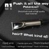 Adult 3-bit Electric Push,Hairdresser with Thread, Notch Carving,Professional Hair Salon Electric Push and Shear (Black) view 4