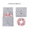 DISANGNI Silk Hair Scrunchies for Frizz&Breakage Prevention, Pure 22Momme100% Mulberry Silk Hair Ties No Damage, Elastic Silk ponytail Holders, 16Pc, Random Color (Pink) view 2