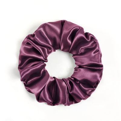 DISANGNI Silk Hair Scrunchies for Frizz&Breakage Prevention, Pure 22Momme100% Mulberry Silk Hair Ties No Damage, Elastic Silk ponytail Holders, 16Pc, Random Color (Purple)