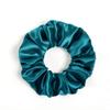 DISANGNI Silk Hair Scrunchies for Frizz&Breakage Prevention, Pure 22Momme100% Mulberry Silk Hair Ties No Damage, Elastic Silk ponytail Holders, 16Pc, Random Color (Blue Green) view 1