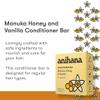 ANIHANA Conditioner Bar for Regular Normal Hair Clean Purifying Natural Healthy Look and Shine Paraben Free Manuka Honey and Vanilla 2.1 oz view 2