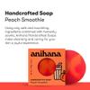 ANIHANA Handcrafted Natural Soap with Coconut Oil, Gentle Cleansing, Paraben Free, Refreshing Peach Smoothie Scent, 4.23 oz view 2