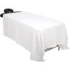 ForPro Professional Collection Premium Checker Weave Thermal Massage Blanket, 100% Cotton, for Massage Tables, Beds, Sofas, 66" x 90", White view 2