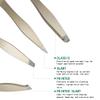 Erised's Bifrost Mini Eyebrow Tweezers Set - Professional Stainless Steel Tweezers for Travel, Best Precision Tweezers for Eyebrows - Great Precision for Facial Hair Removal, Portable for Outdooring view 3