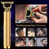 Hair Clippers for Men, Hair Trimmer T Blade Trimmer Zero Gapped Trimmer, Cordless Rechargeable Beard Trimmer Shaver Hair Cutting Kit with Ear Spoon Tool Set (Gold) view 2