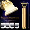 Hair Clippers for Men, Hair Trimmer T Blade Trimmer Zero Gapped Trimmer, Cordless Rechargeable Beard Trimmer Shaver Hair Cutting Kit with Ear Spoon Tool Set (Gold) view 3
