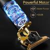 Hair Clippers for Men, Hair Trimmer T Blade Trimmer Zero Gapped Trimmer, Cordless Rechargeable Beard Trimmer Shaver Hair Cutting Kit with Ear Spoon Tool Set (Gold) view 4