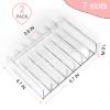 Vowcarol Eyeshadow Palette Organizer, Acrylic 7-Section Divided Makeup Palette Organizer Holder - Clear 2 Pack view 2