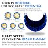 Mens Beard Bonnet for Essential Oil and Moisture Retention and Healthy Hair Growth - Premium Quality Silky Soft Beard Conditioning Cap, Helps to Prevent Itching and Split Ends - Satin Beard Bandana view 2