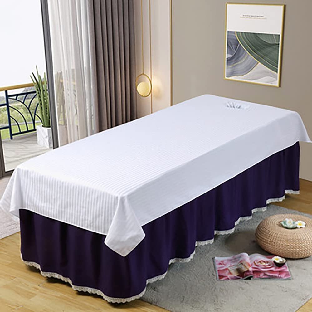 Classic Spa Body Bed Sheet Luxurious Salon Bed Cover Vintage Beauty Salon Massage Table Bed Sheet Retro Salon Bed Sheet for Salon Massage Bed Set Massage Parlor Beauty Salon-N L190xw78cm