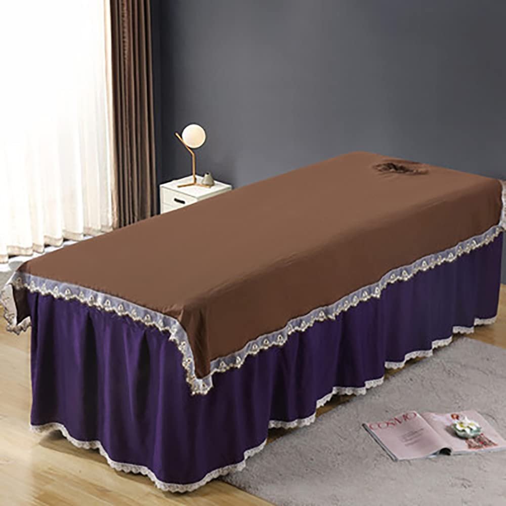 Luxurious Beauty Massage Bed Cover Elegant Spa Body Bed Sheet Exquisite Classic Salon Bed Sheet Retro Beauty Salon Massage Table Bed Sheet for Salon Massage Bed Set Beauty Salon-Q L190xw120cm
