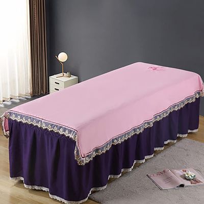 Luxurious Beauty Massage Bed Cover Elegant Spa Body Bed Sheet Exquisite Classic Salon Bed Sheet Retro Beauty Salon Massage Table Bed Sheet for Salon Massage Bed Set Beauty Salon-L L190xw80cm
