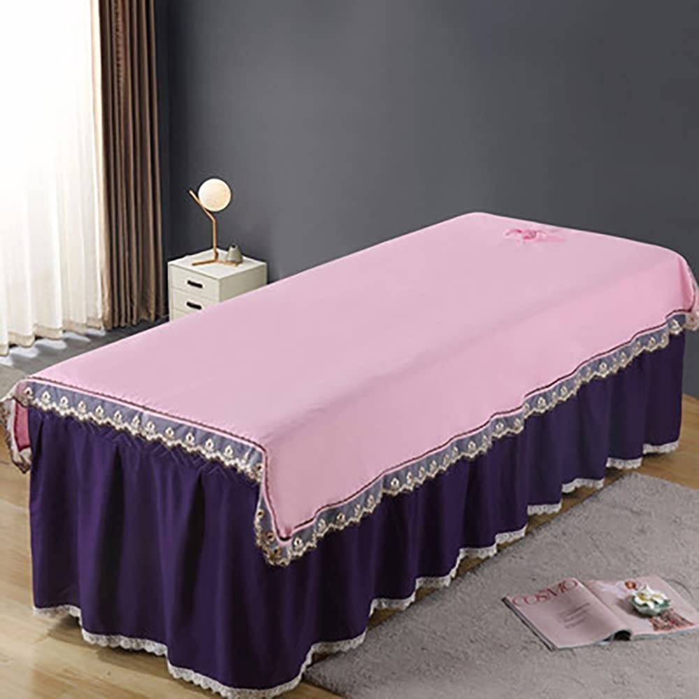 Luxurious Beauty Massage Bed Cover Elegant Spa Body Bed Sheet Exquisite Classic Salon Bed Sheet Retro Beauty Salon Massage Table Bed Sheet for Salon Massage Bed Set Beauty Salon-L L190xw80cm