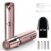 Gurelax Facial Hair Remover for Women, Electric Face Shaver, Painless Lip & Chin Removal, Rechargeable Device with Velvet Bag view 1
