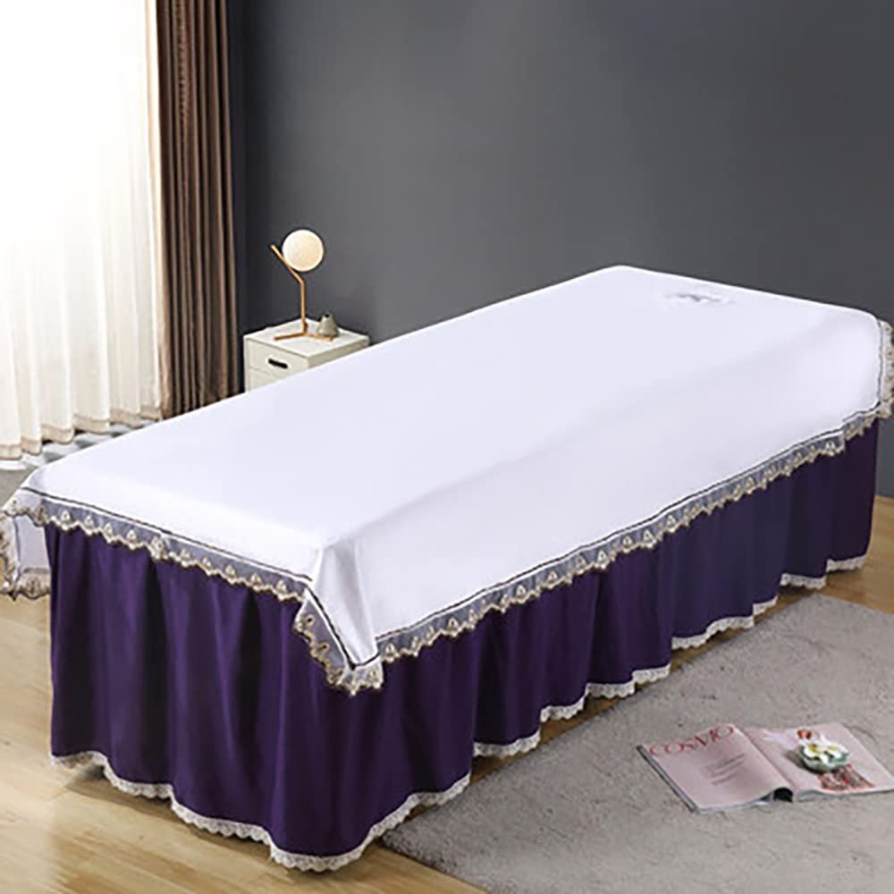 Luxurious Beauty Massage Bed Cover Elegant Spa Body Bed Sheet Exquisite Classic Salon Bed Sheet Retro Beauty Salon Massage Table Bed Sheet for Salon Massage Bed Set Beauty Salon-and L190xw120cm