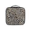 OTVEE Zebra Skin Pattern Makeup Case Travel Cosmetic Bag Large Train Case with Adjustable Dividers view 2