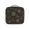 OTVEE Gold Sun Moon Stars Makeup Case Travel Cosmetic Bag Large Train Case with Adjustable Dividers view 2