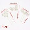 Oriamour Bridal Wedding Crystal Hair Pins Wedding Hair Accessories for Women and Girls Pack of 6 (Silver) view 2