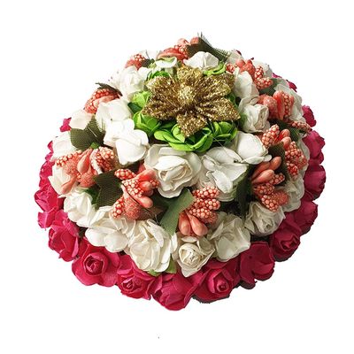 Beautiful Artificial Hair Flower South Indian Veni Gajra Bun Making Hair Accessories for Women (M13) by Indian Collectible