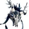 Antler Headdress Pagan Headdress Antler Headpiece Deer Antler Headpiece (Gold) view 1