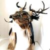 Antler Headdress Pagan Headdress Antler Headpiece Deer Antler Headpiece (Gold) view 2