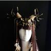 Antler Headdress Pagan Headdress Antler Headpiece Deer Antler Headpiece (Gold) view 4