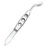 Meibomian Gland Expressor Professional Forceps Premium Stainless Steel Eyelid Massage Tweezers for Dry Eyes, High Precision Tweezer Tools - Rectangle Tip view 1