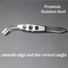Meibomian Gland Expressor Professional Forceps Premium Stainless Steel Eyelid Massage Tweezers for Dry Eyes, High Precision Tweezer Tools - Rectangle Tip view 2