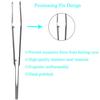Meibomian Gland Expressor Professional Forceps Premium Stainless Steel Eyelid Massage Tweezers for Dry Eyes, High Precision Tweezer Tools - Rectangle Tip view 3