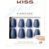 KISS Gel Fantasy Matte Grey/Blue Long Length Coffin Shape Nails (1 Pack of 28 Nails) view 2