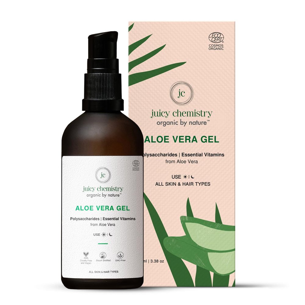 Juicy Chemistry Aloe Vera Gel (100 Ml (Pack Of 1) Beige Green)
