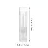 25 Pieces 5ml Clear Empty Plastic Container Lip Balm Containers Lipstick Tubes Plastic Refill Lip Balm Tube with Cap view 2