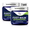 FOOT CURE Tea Tree Oil Balm  Moisturizer for Dry Cracked Feet  Instantly Hydrates & Soothes Irritated Skin & Athlete's Foot  Best Foot Care for Women and Men (Pack of 2) view 1