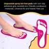 KobbTan Spray Tan Feet Pads 120Pairss Disposable & Economic for Spray tanning,Use in Tanning booth,Sunless Tanning at Home or Beauty Salon-Non Slip-Comfortable-Hygienic-Ultra Bronzing (Red) view 3