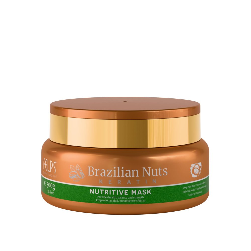 Felps Brazilian Nuts Keratin Nutritive Hair Mask - 300g/10.6oz