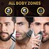 PRITECH Beard Trimmer for Men, 3 in 1 Hair Clippers for Men Kit, Nose,Ear,Micro Electric Shaver, Mens Grooming Set Cordless with LED Display IPX6 Waterproof (Silver) view 2